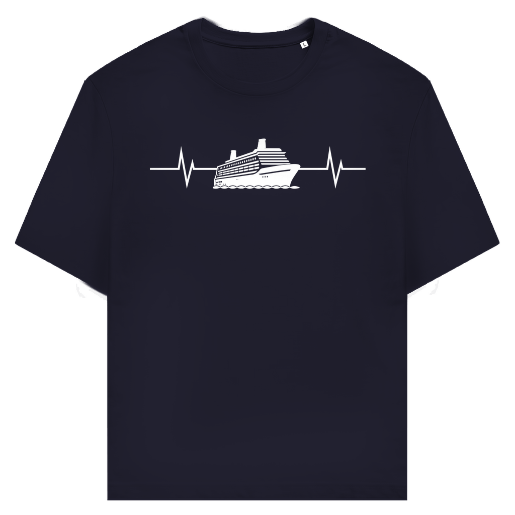 T-Shirt Heartbeat Kreuzfahrtschiff – Maritime Mode | CPTN Wear
