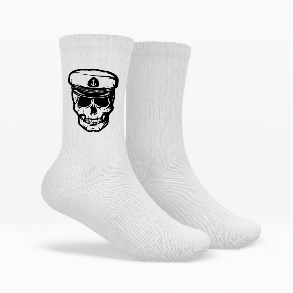 Socken Totenkopf – Maritime Crew Socken für Herren & Damen | CPTN Wear