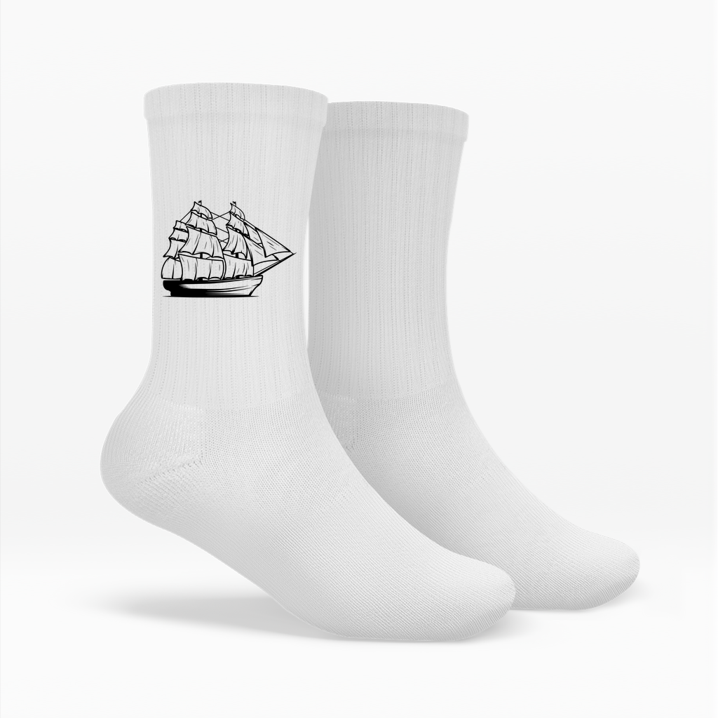 Socken Segelschiff – Maritime Crew Socken für Herren & Damen | CPTN Wear