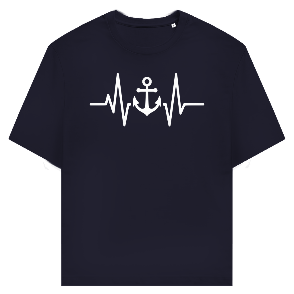 T-Shirt Heartbeat Anker – Maritimes Herren Shirt | CPTN Wear