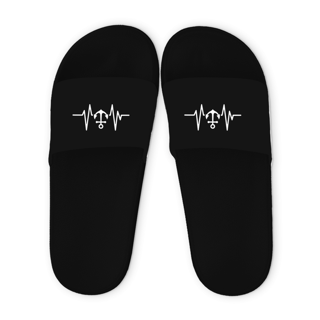 Badeschlappen Heartbeat Anker – Maritime Herren & Damen Sandalen | CPTN Wear