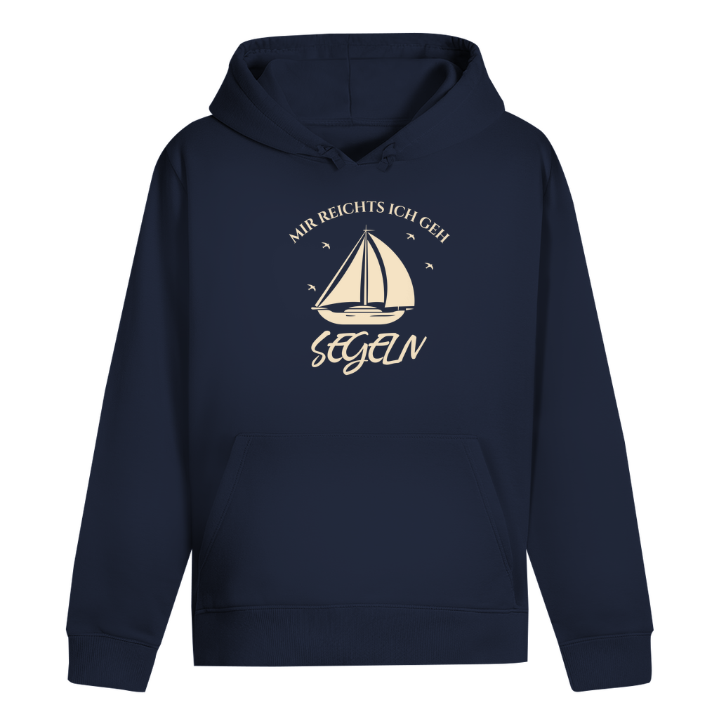 Hoodie Mir reichts's ich geh segeln – Maritimer Kapuzenpullover für Herren | CPTN Wear