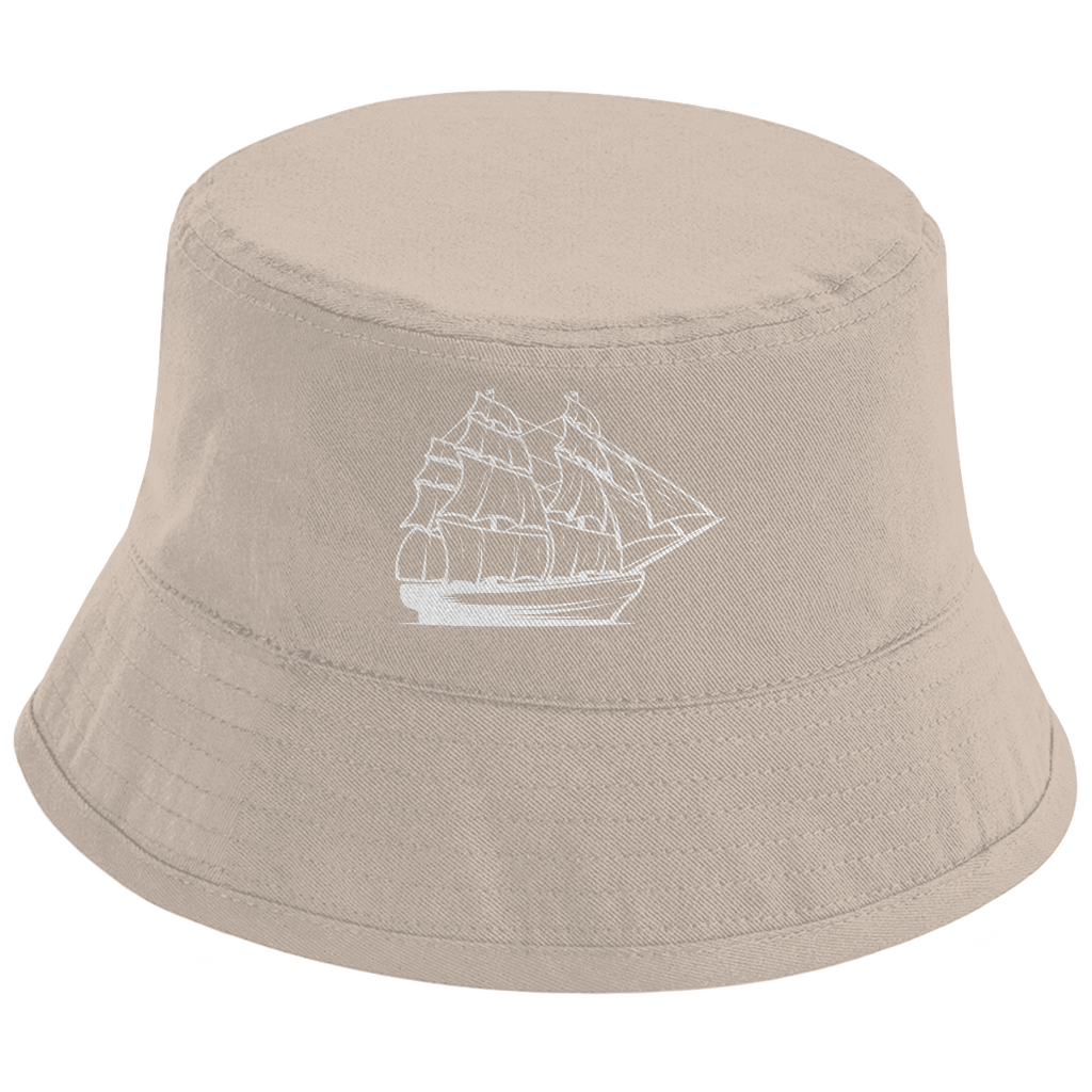 Bucket Hat Segelschiff – Maritimer Sonnenhut | CPTN Wear