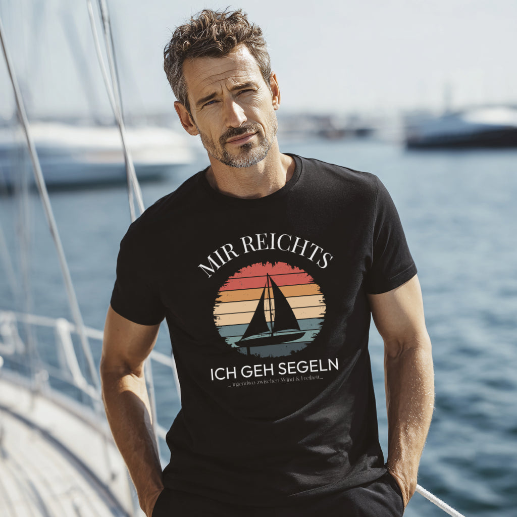 T-Shirt Mir reicht's ich geh Segeln – Maritimes Herren Shirt | CPTN Wear