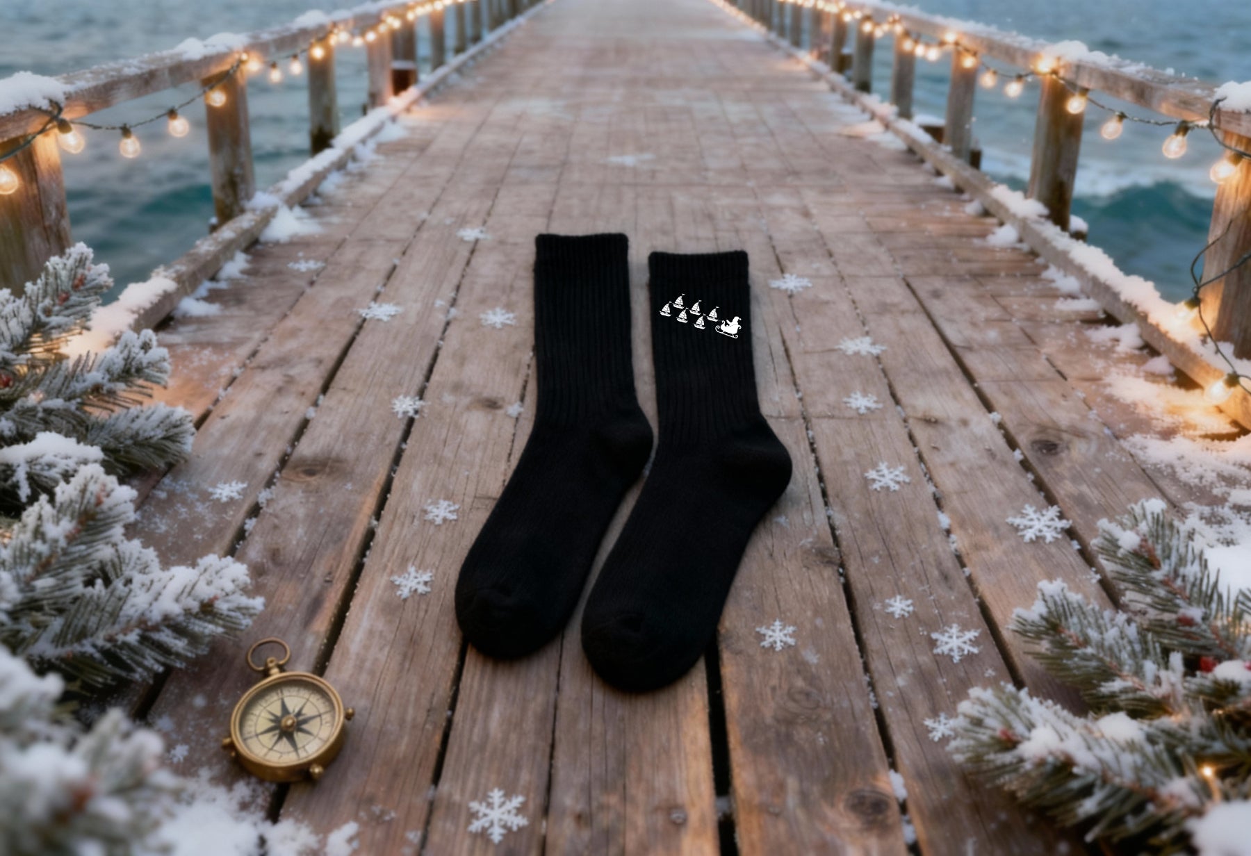 Socken - Santa's Flying Sled | Christmas-Edition | CPTNwear