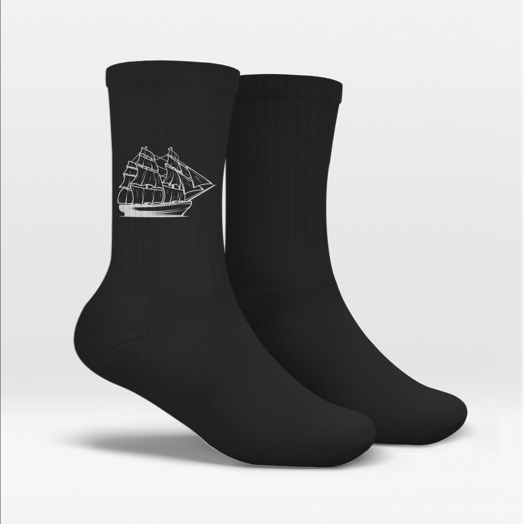 Socken Segelschiff – Maritime Crew Socken für Herren & Damen | CPTN Wear