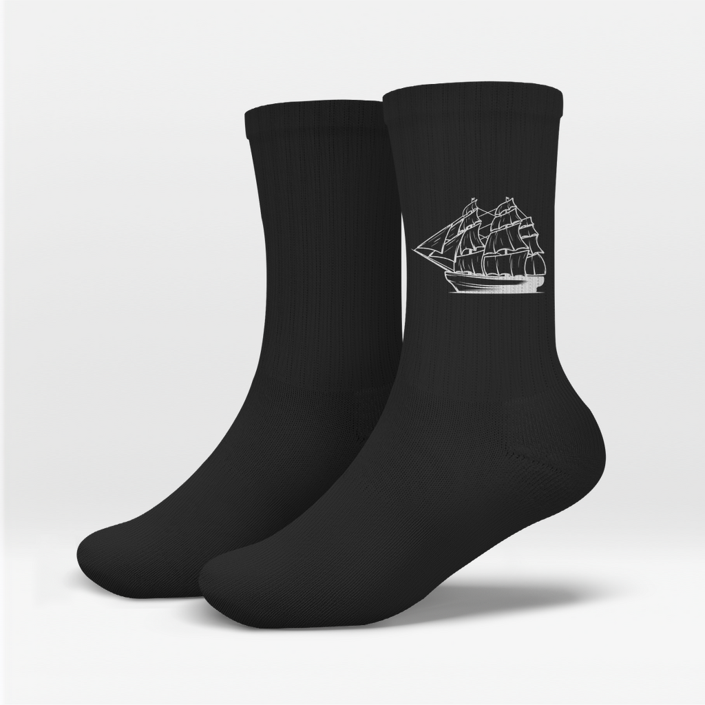 Socken Segelschiff – Maritime Crew Socken für Herren & Damen | CPTN Wear