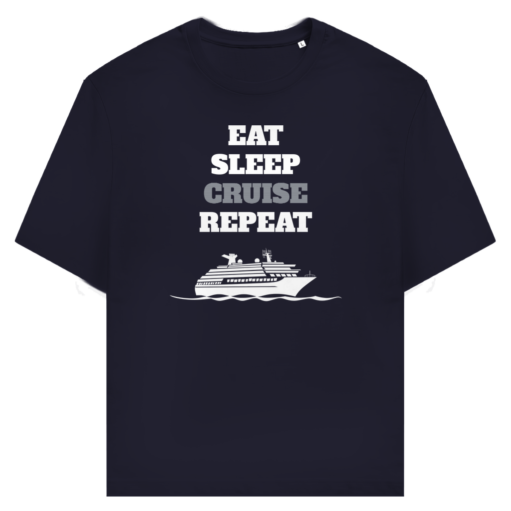 T-Shirt Heartbeat Eat Sleep Cruise Repeat – Maritime Mode | CPTN Wear