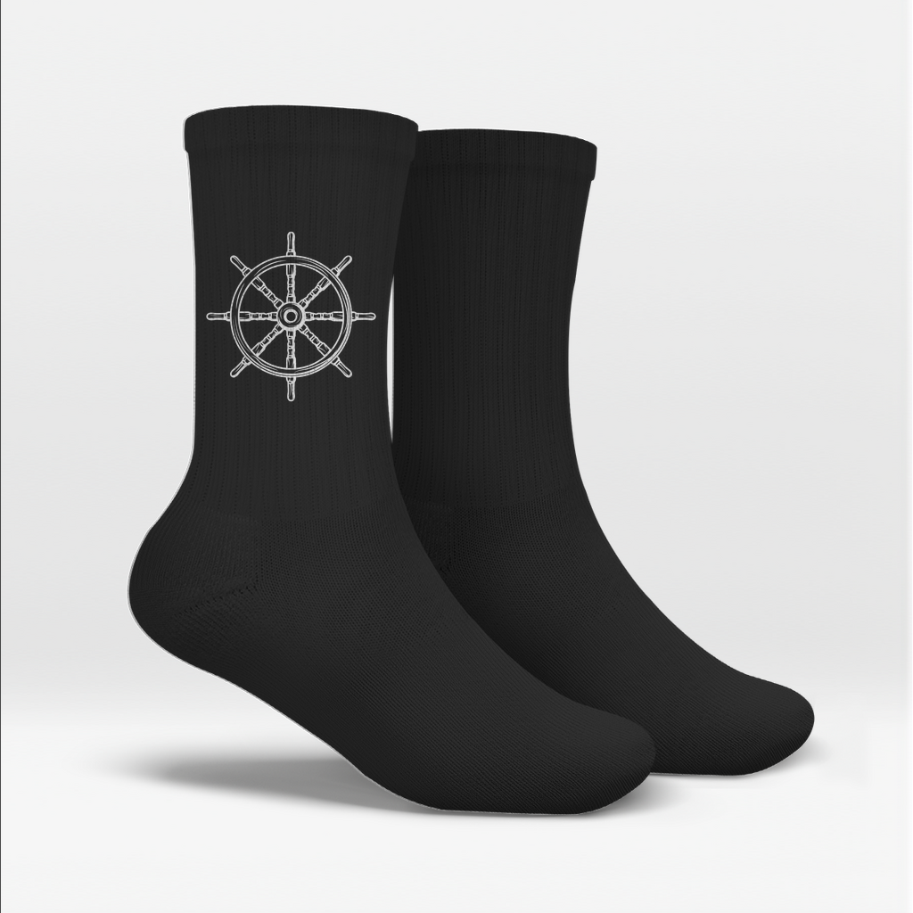 Socken Steuerrad – Maritime Crew Socken für Herren & Damen | CPTN Wear