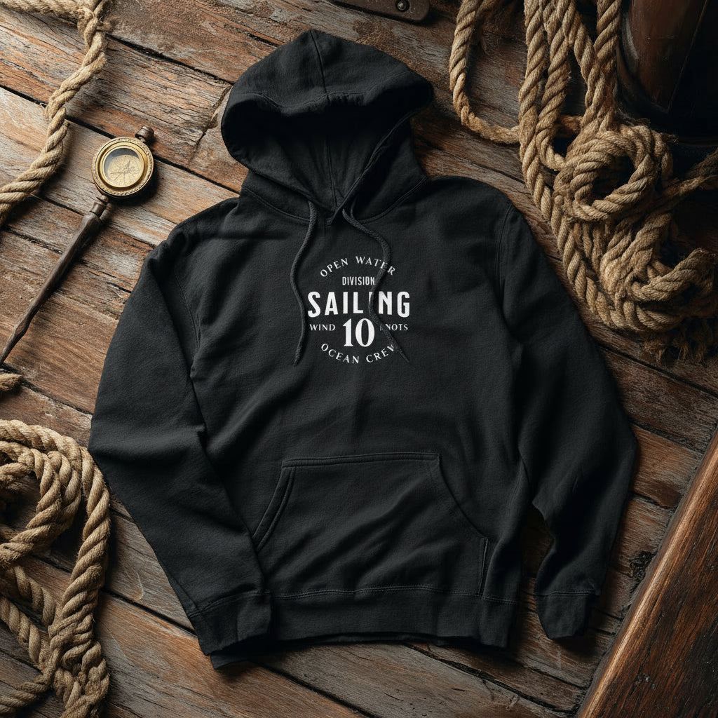 Hoodie Sailing Club - Maritimer Kapuzenpullover für Herren | CPTN Wear
